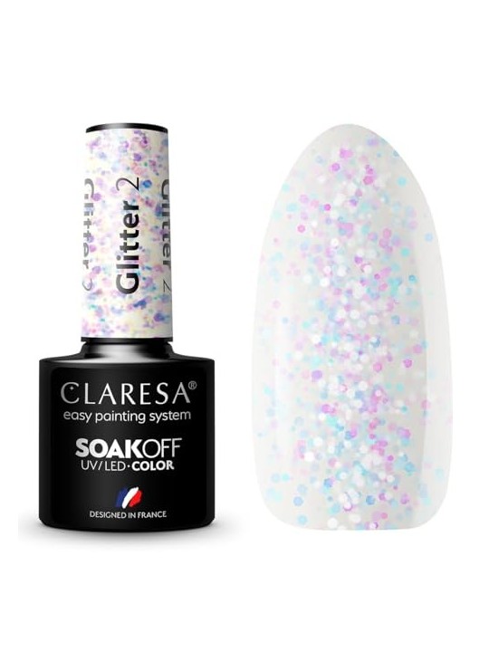 Vernice ibrida UVLED Glitter 2 5g
