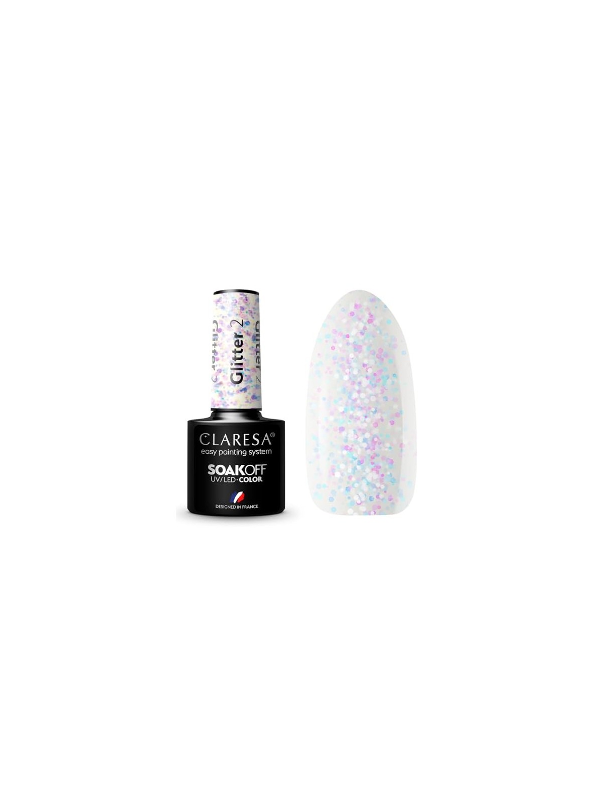 Vernice ibrida UVLED Glitter 2 5g
