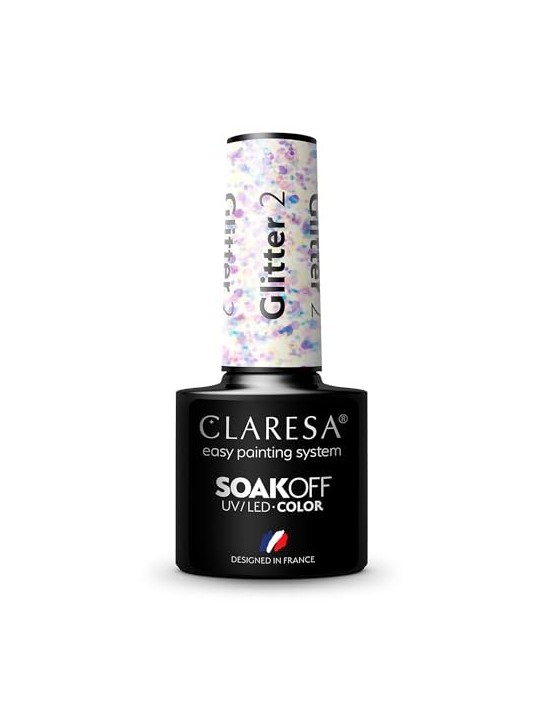 Vernice ibrida UVLED Glitter 2 5g
