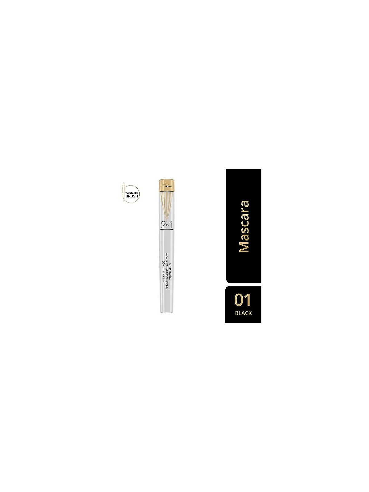 Max Factor Masterpiece 2 In 1 Lash Wow Mascara Black