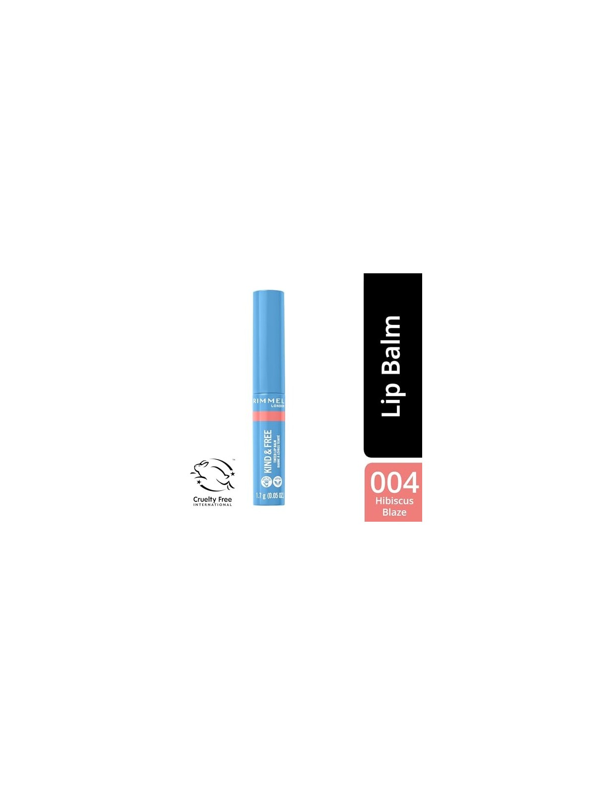Rimmel Balsamo Labbra Tintato Kind Free 4 g 004 Hibiscus Blaze donna