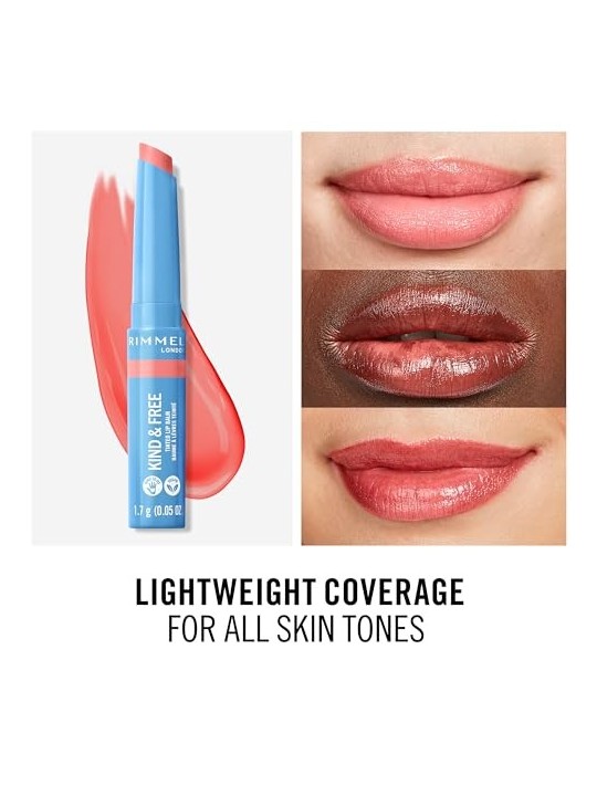 Rimmel Balsamo Labbra Tintato Kind Free 4 g 004 Hibiscus Blaze donna