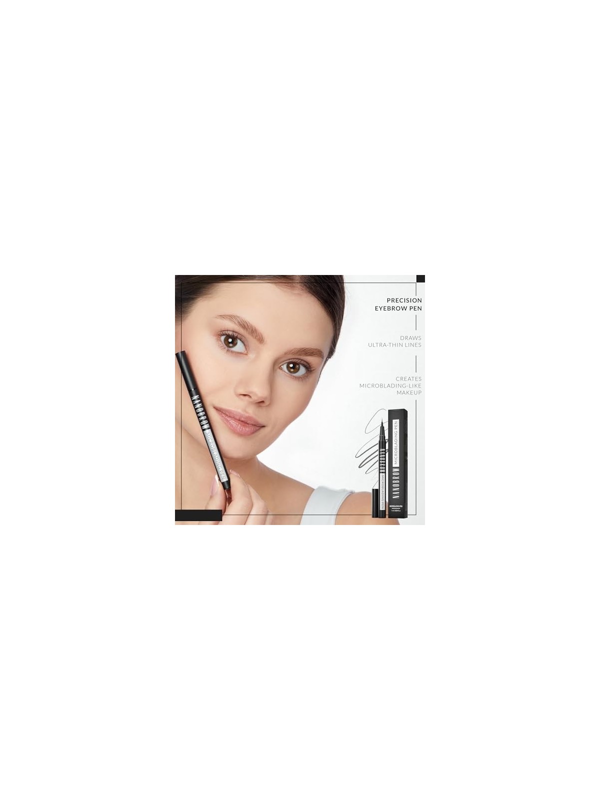 Nanobrow Penna per microblading 1 ml donna Light Brown