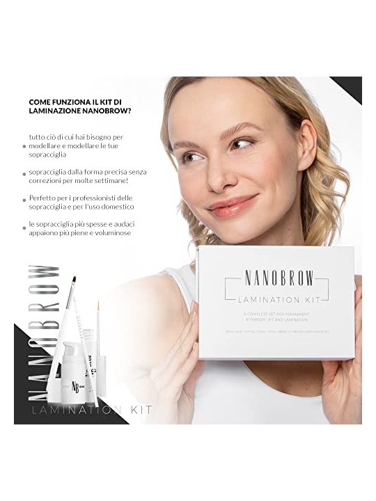 Nanobrow Kit di laminazione Set per la cura delle sopracciglia donna 0ml