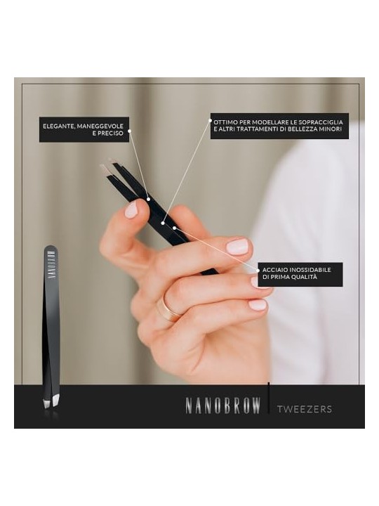Pinzette Nanobrow per sopracciglia impeccabili