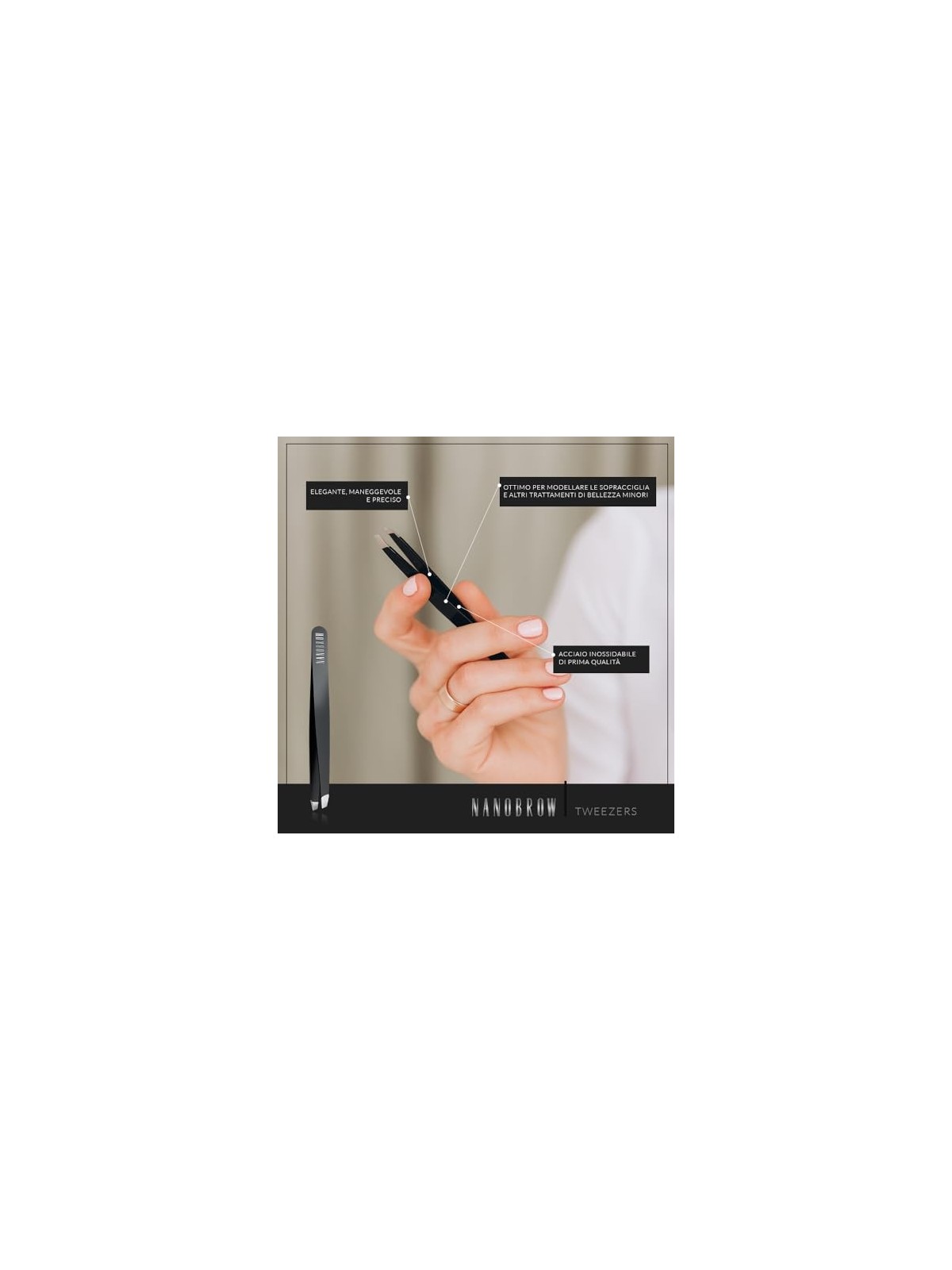 Pinzette Nanobrow per sopracciglia impeccabili