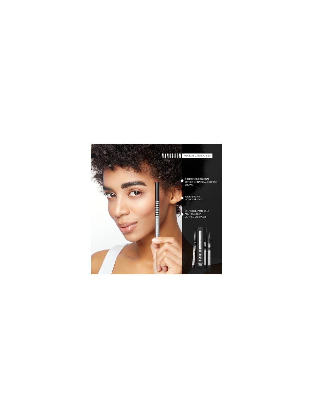 Nanobrow Penna per microblading 1 ml donna 0ml Dark Brown