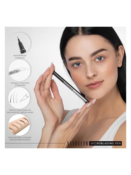 Nanobrow Penna per microblading 1 ml donna 0ml Dark Brown