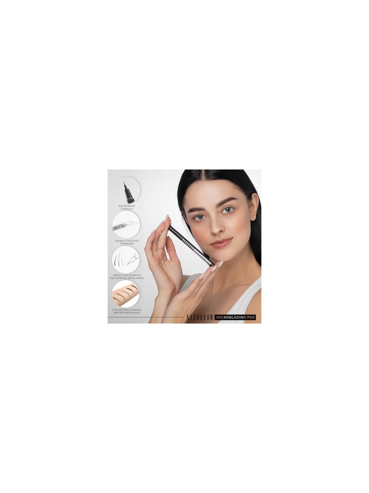 Nanobrow Penna per microblading 1 ml donna 0ml Dark Brown