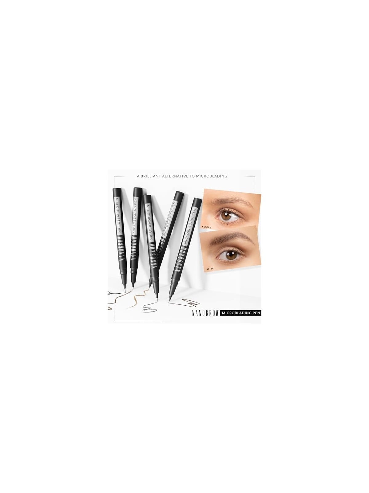 Nanobrow Penna per microblading 1 ml donna 0ml Dark Brown