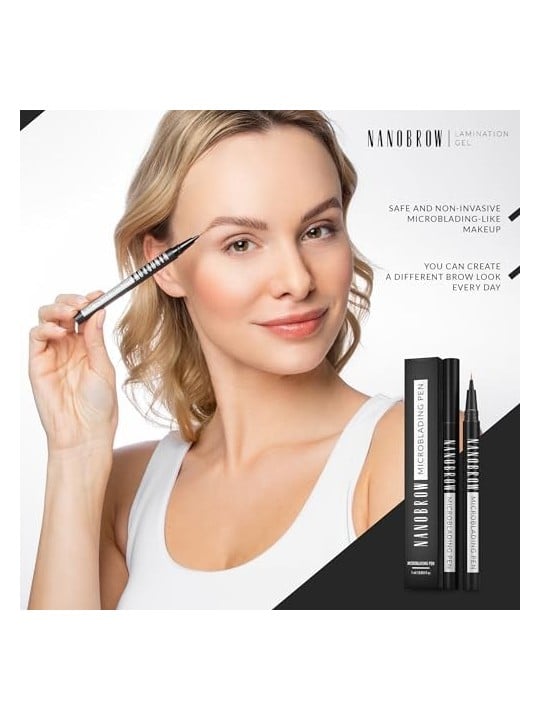Nanobrow Penna per microblading 1 ml donna 0ml Dark Brown
