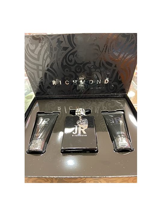 Set John Richmond Uomo Eau De Parfum 100ml Uomo Doccia Nutriente Gel 50ml Uomo Dopo Barba Balsamo 50ml donna John Richmond www.e