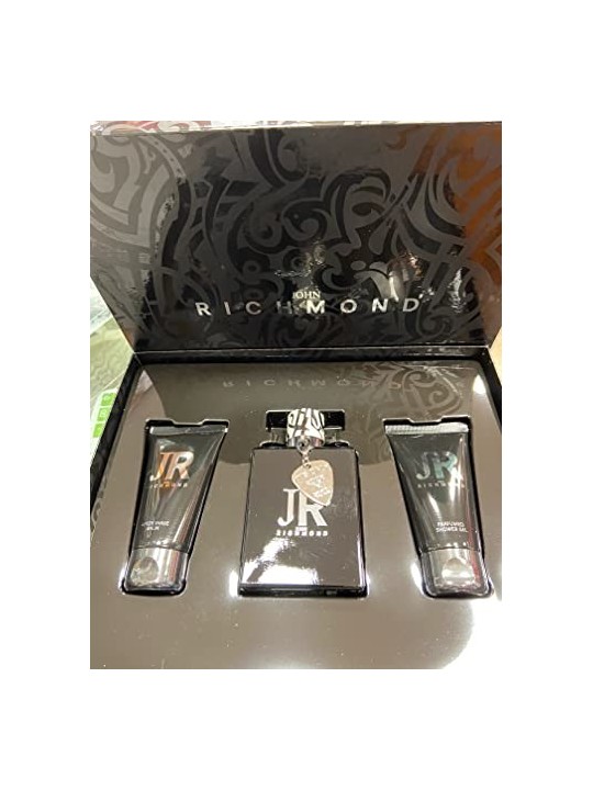 Set John Richmond Uomo Eau De Parfum 100ml Uomo Doccia Nutriente Gel 50ml Uomo Dopo Barba Balsamo 50ml donna John Richmond www.e
