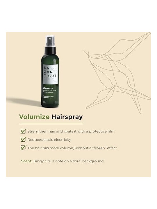 Lazartigue Volumize Volume Hairspray Spray per lo styling per volume dei capelli 100ml donna Lazartigue www.essenzetotalstyle.co