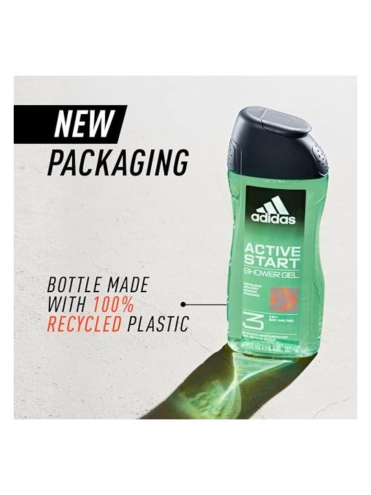 Adidas Active Start Gel Doccia 3In1 Uomo 250ml