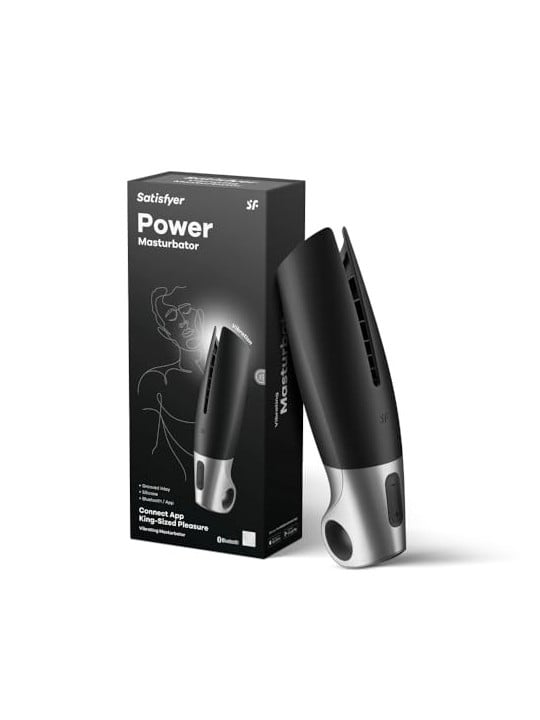 SATISFYER Power Masturbatore Nero 1un Uomo