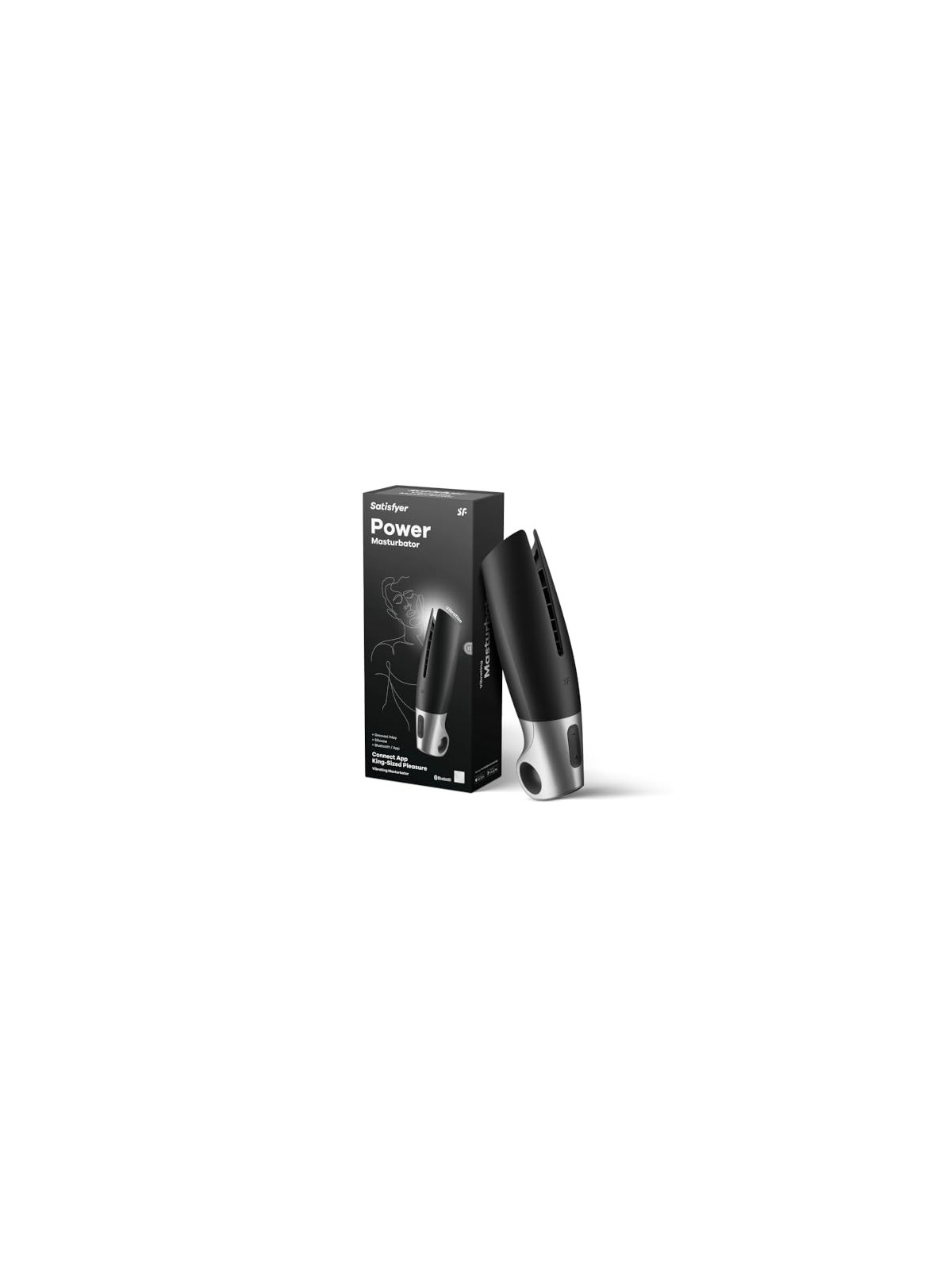 SATISFYER Power Masturbatore Nero 1un Uomo