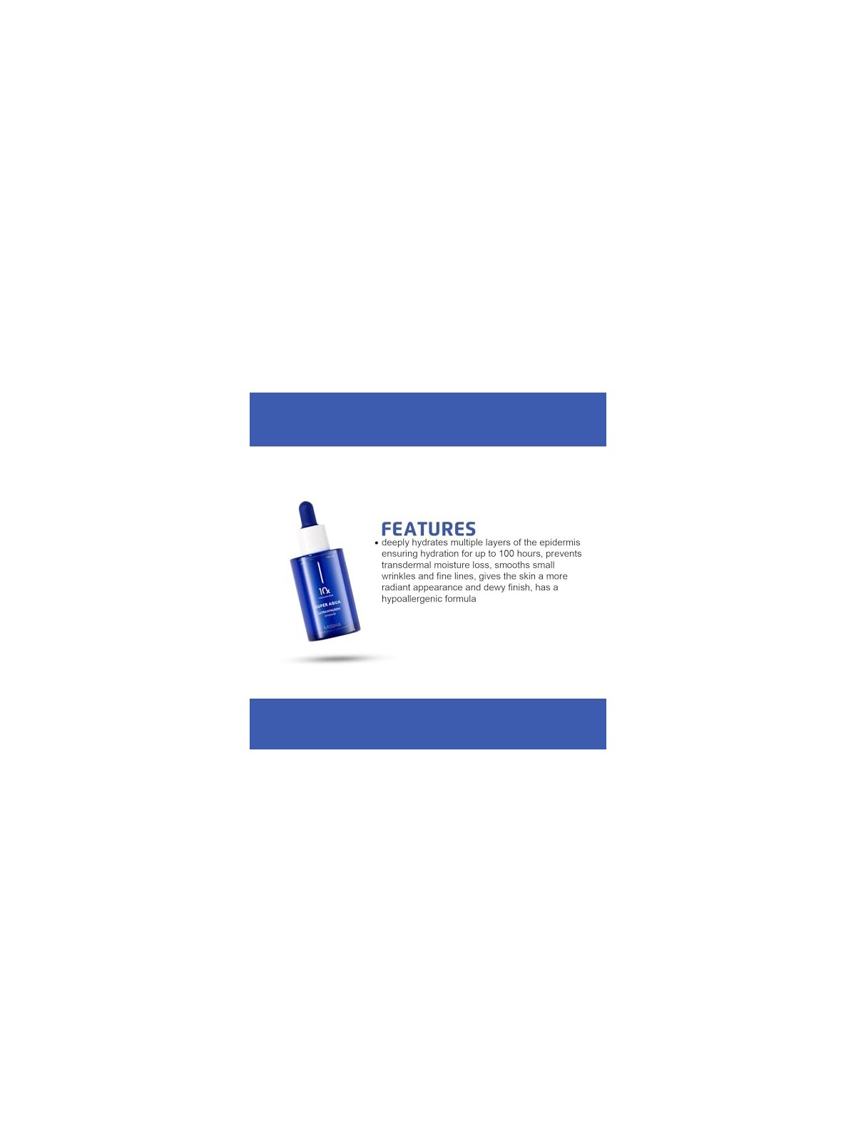 Siero idratante per la pelle donna 47ml
