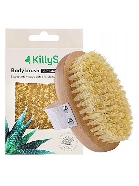 Body Brush with Natural Agave Bristles