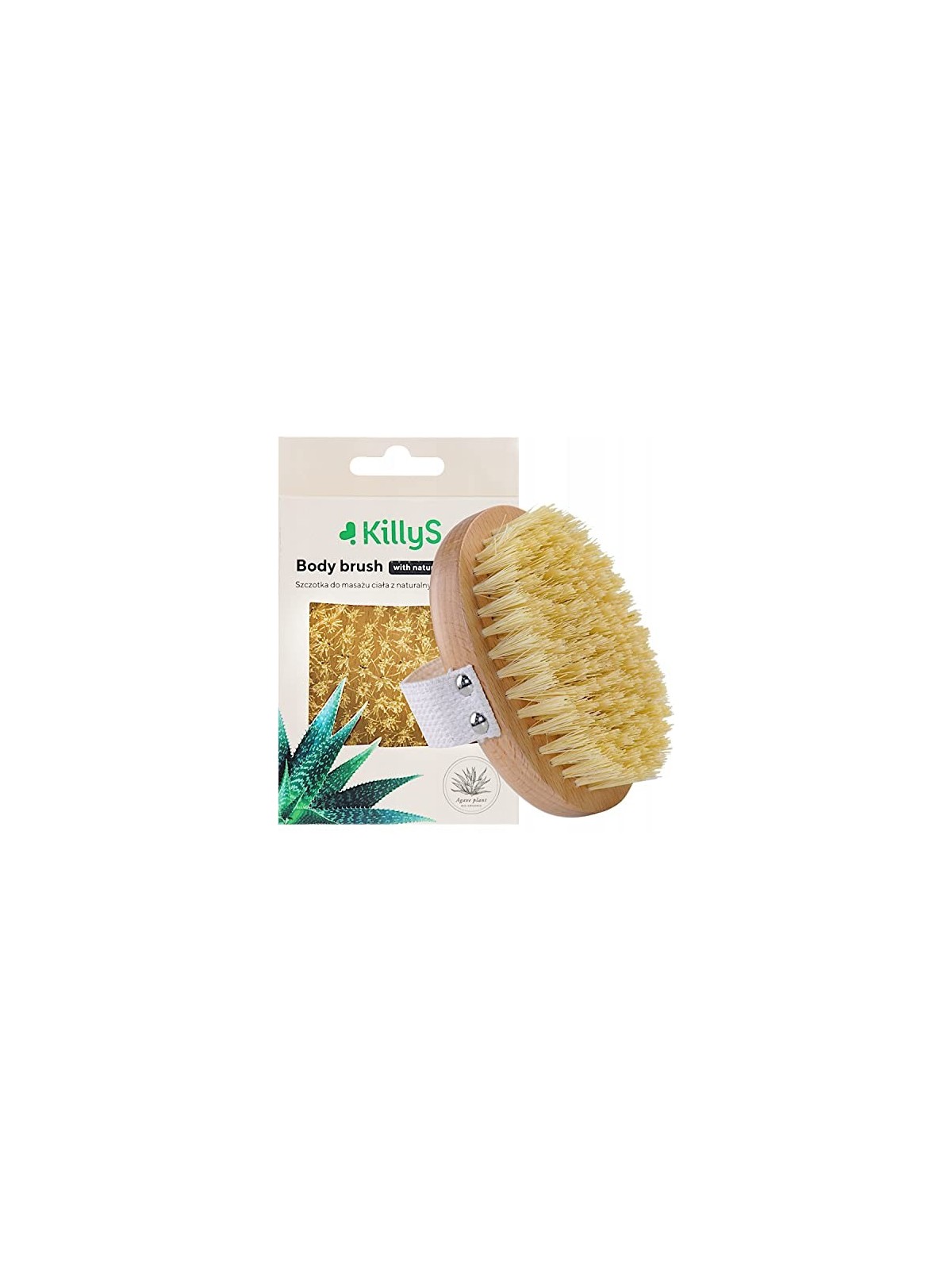 Body Brush with Natural Agave Bristles