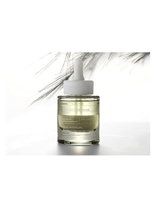 Korres Siero rivitalizzante totale notturno al pino nero donna 30ml