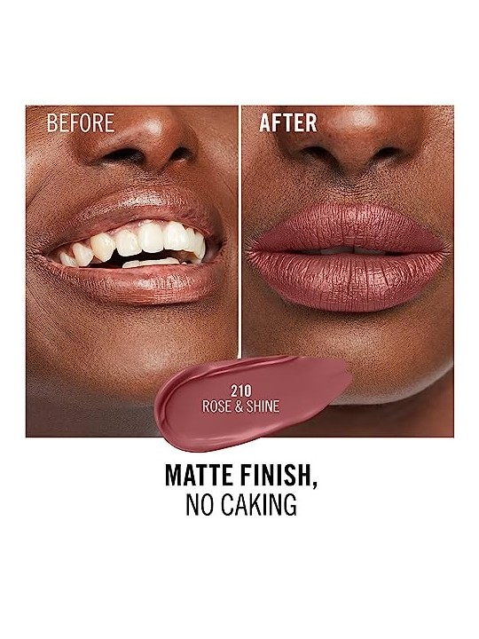 Rimmel London Mega Matte Liquid Lip Colour 7.4ml Rose Shine