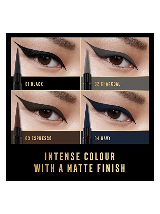 Max Factor Eyeliner liquido opaco Masterpiece 17 ml donna 01 Black