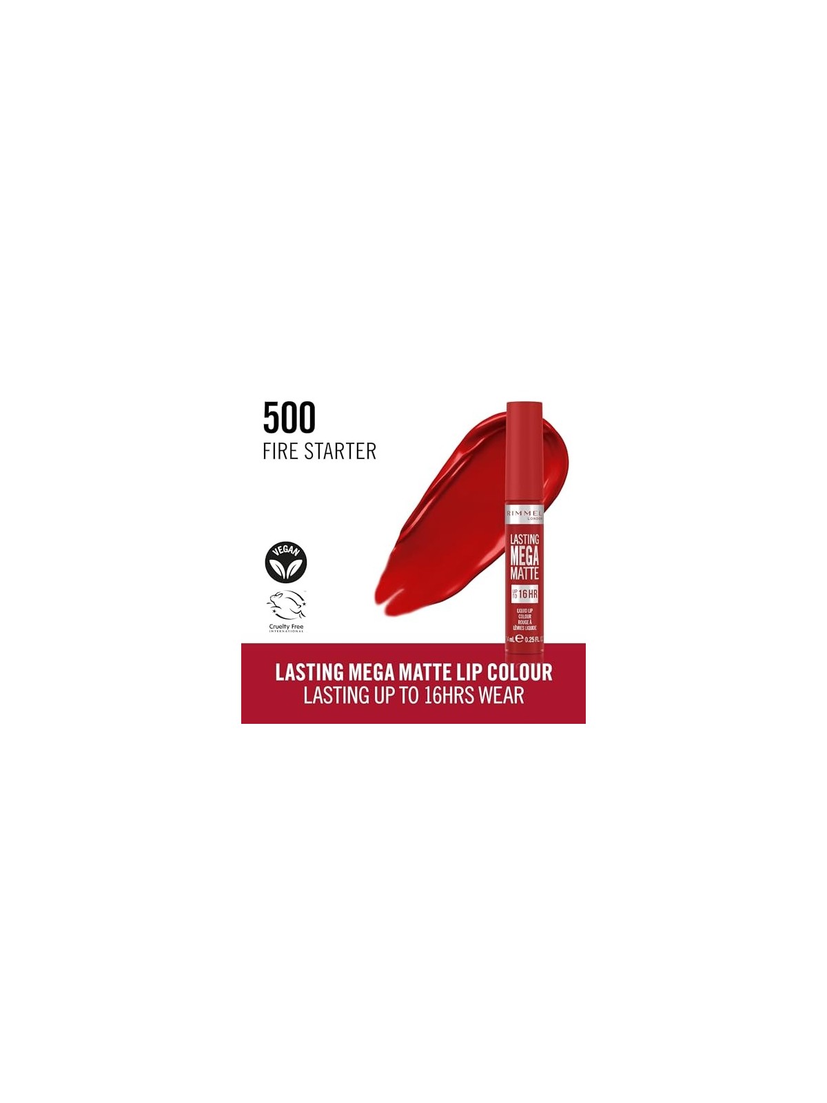 Rimmel Lasting Mega Matte Liquid Lip Color 74 ml Fire Starter