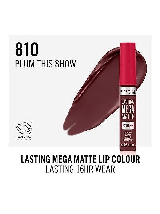 Rimmel Lasting Mega Matte Liquid Lip Color 74 ml Plum This Show