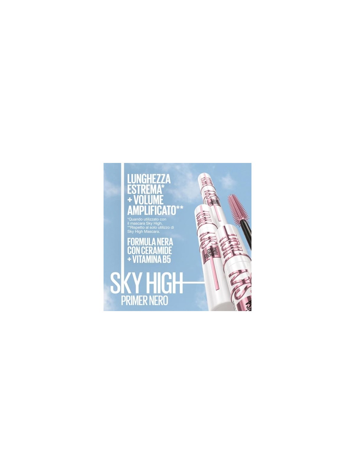 Maybelline Primer colorato per ciglia Sensational Sky High 77 ml donna Black