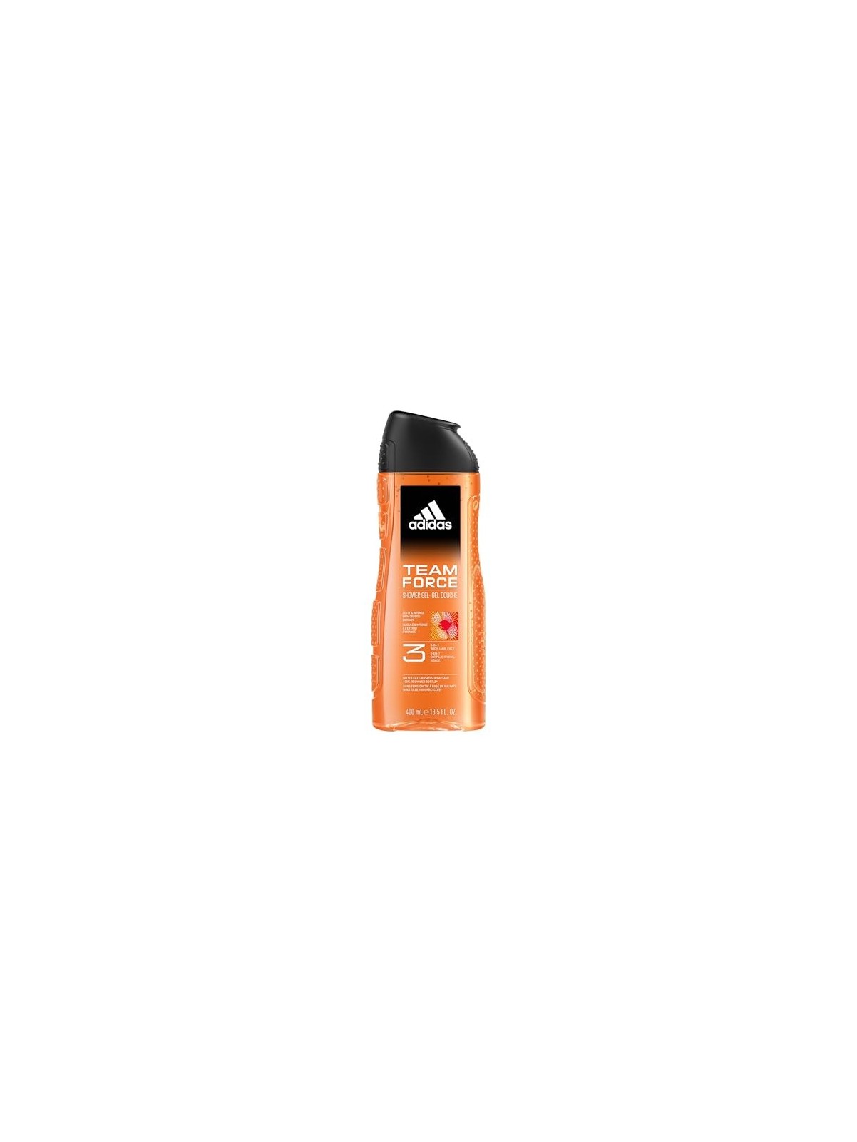 Adidas Team Force Gel Doccia Corpo Capelli Viso 3 in 1 gel