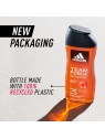 Adidas Team Force Gel Doccia Corpo Capelli Viso 3 in 1 gel