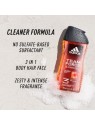 Adidas Team Force Gel Doccia Corpo Capelli Viso 3 in 1 gel