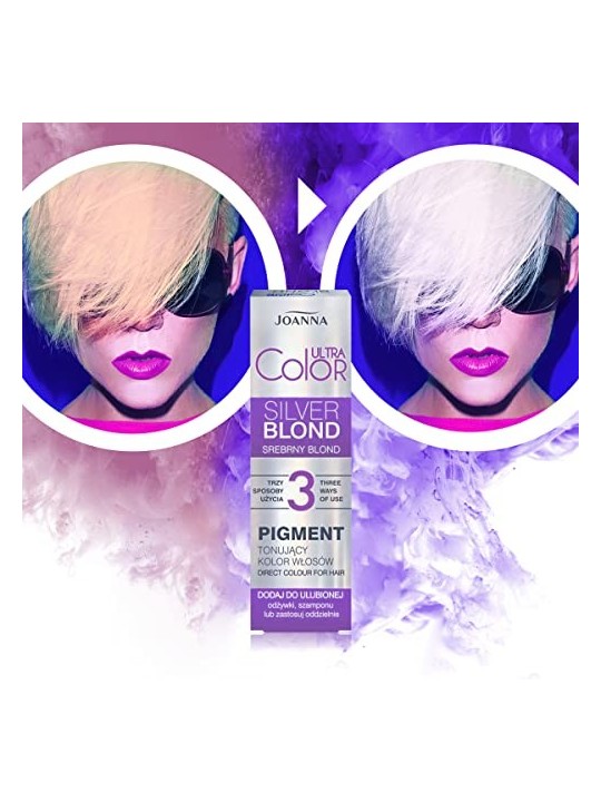 JOANNA Ultra Color Pigmento tonalizzante per capelli Biondo Argento 100ml