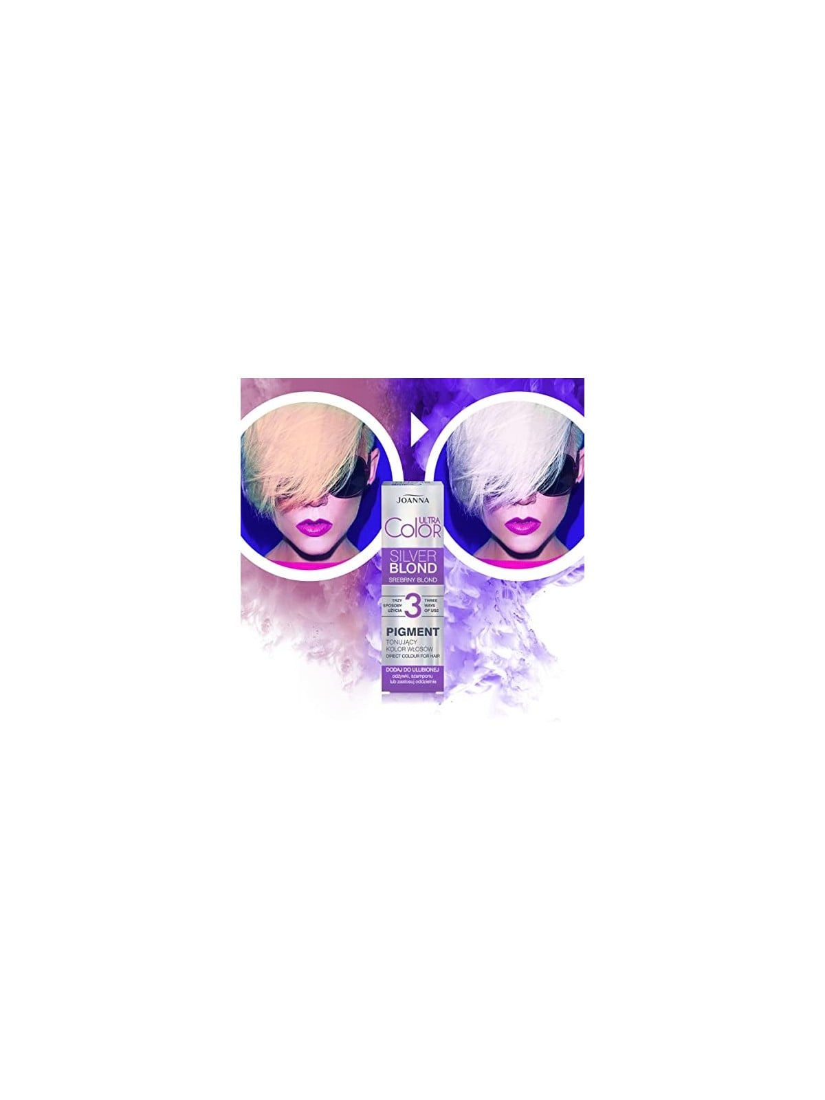 JOANNA Ultra Color Pigmento tonalizzante per capelli Biondo Argento 100ml