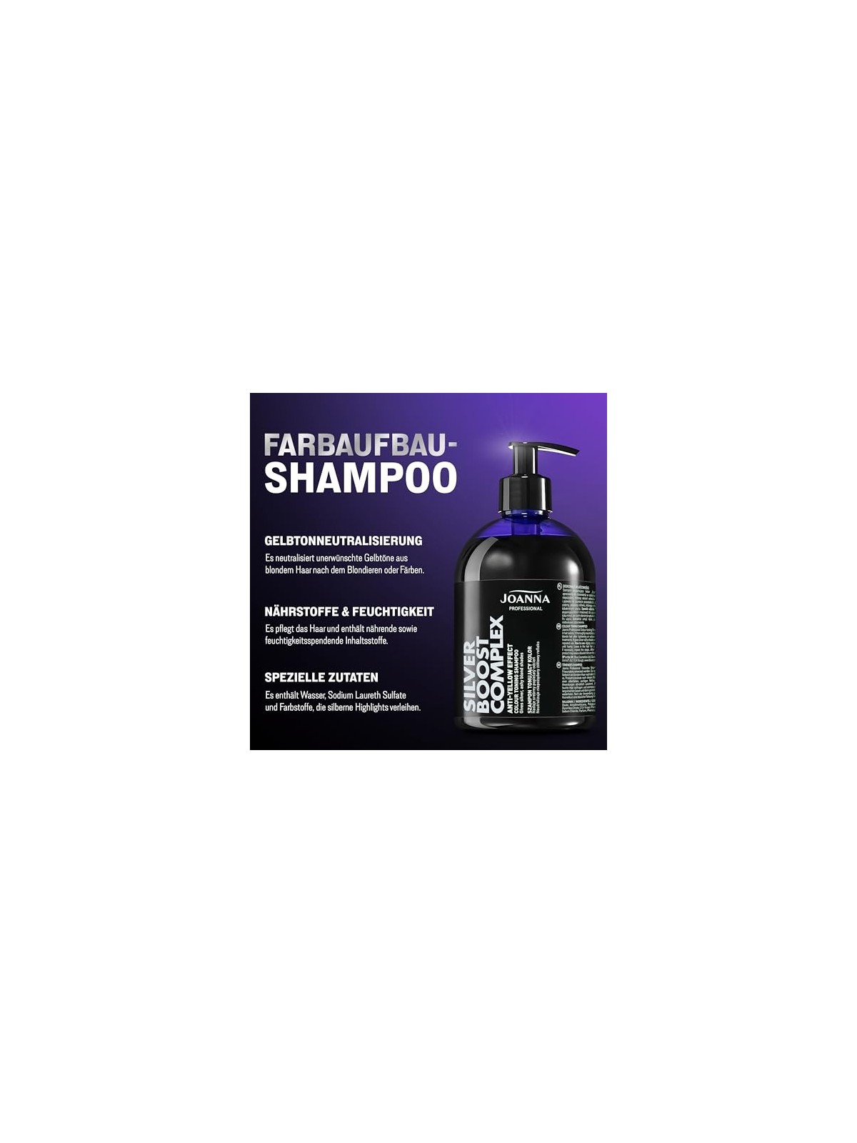 Shampoo esaltatore di colore Silver Boost Complex 500g