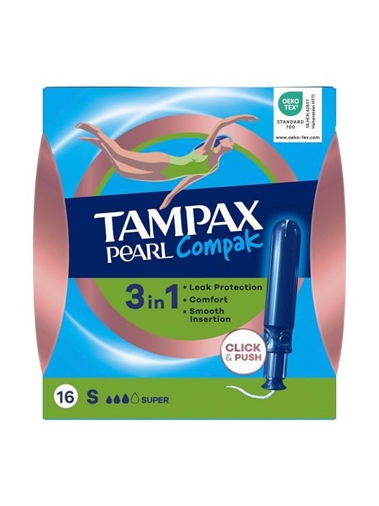 Tampax TAMPAX PEARL COMPAK tampone super 16 unit donna