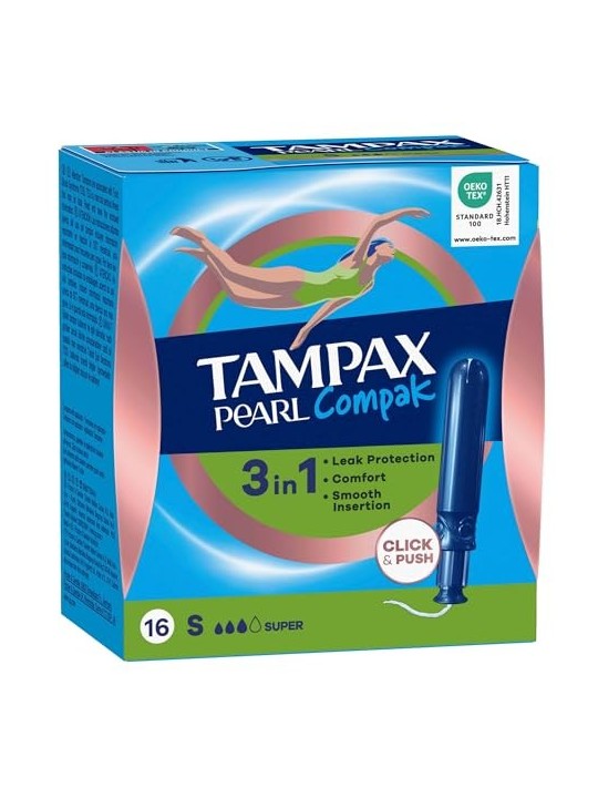 Tampax TAMPAX PEARL COMPAK tampone super 16 unit donna