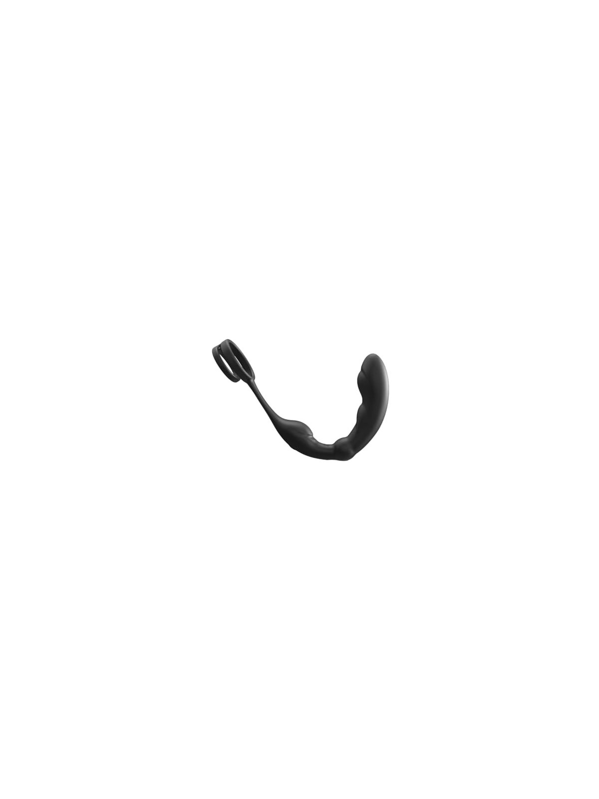 P-Ring Prostate Massager massaggiatore prostatico con doppio anello Nero