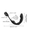 P-Ring Prostate Massager massaggiatore prostatico con doppio anello Nero