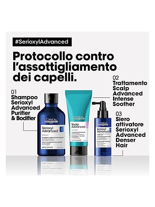 Shampoo L'Orï¿½ï¿½al Professionnel SERIOXYL AVANZATO 500ml