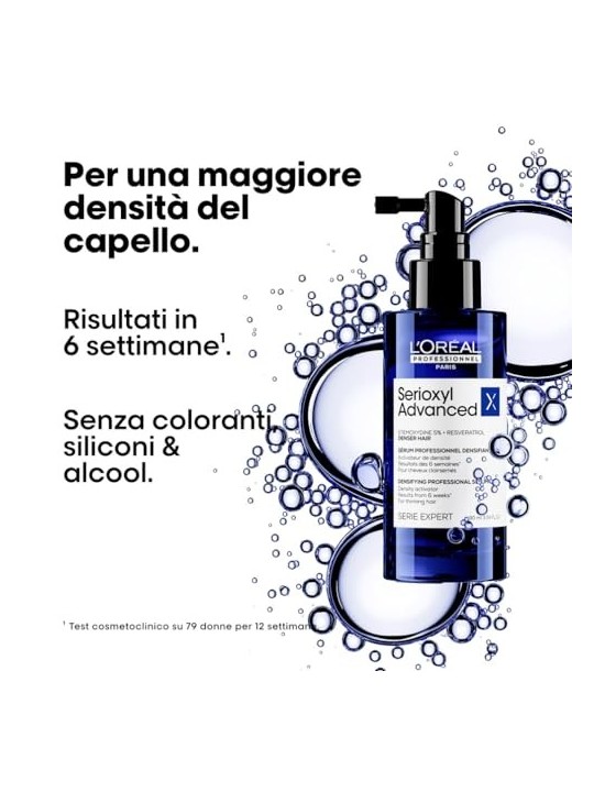 LOrï¿½ï¿½al Professionnel Serioxyl Advanced Density Activator Serum Siero per capelli diradati donna 90ml