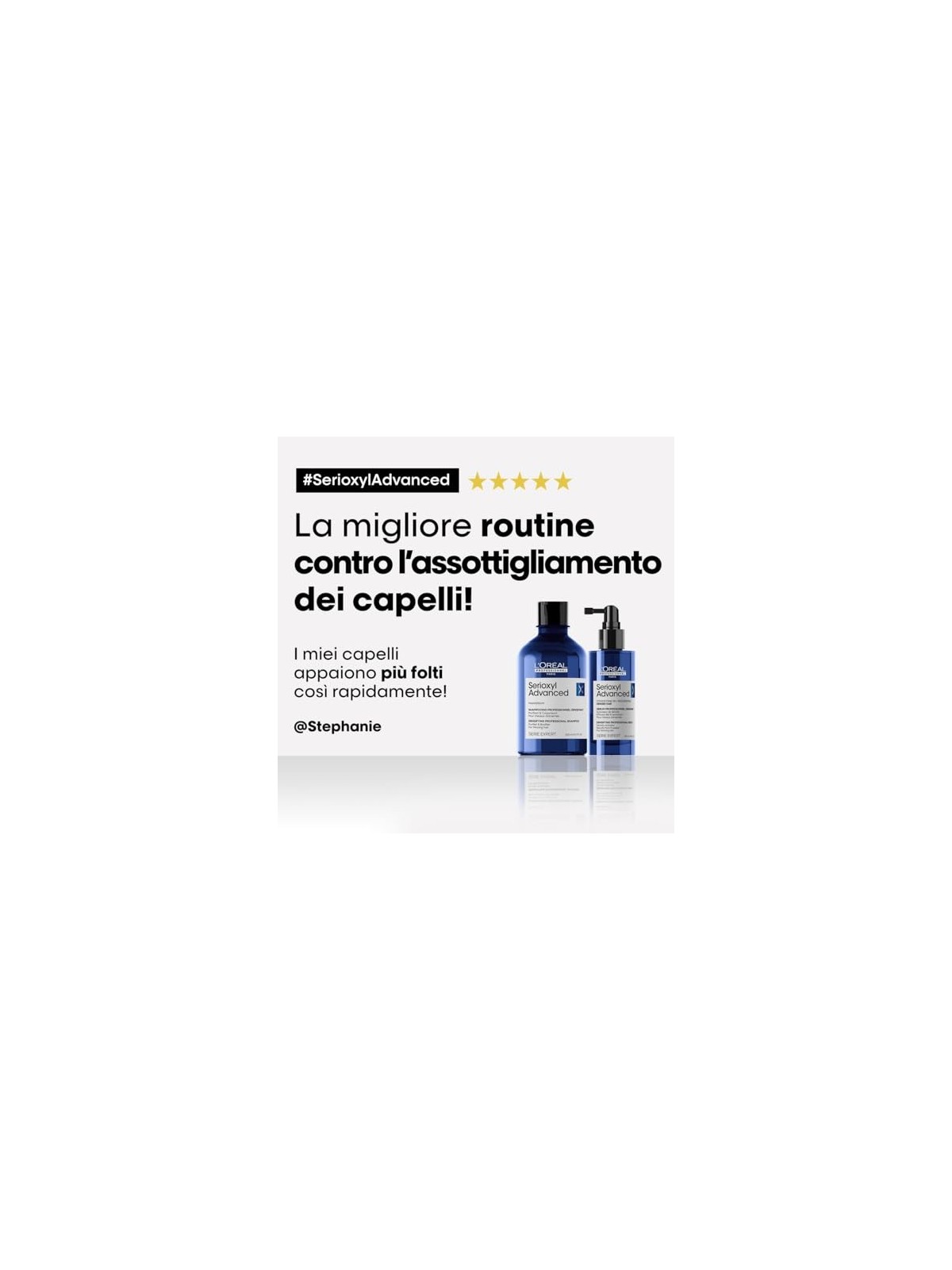 Shampoo L'Orï¿½ï¿½al Professionnel SERIOXYL AVANZATO 300ml