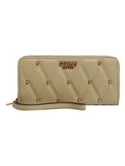 Portafoglio Guess Triana SLG Large Zip Verde Donna