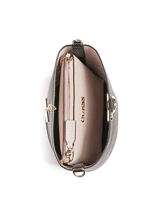 Guess Amara Borsa in Poliestere con Logo 4G Nera