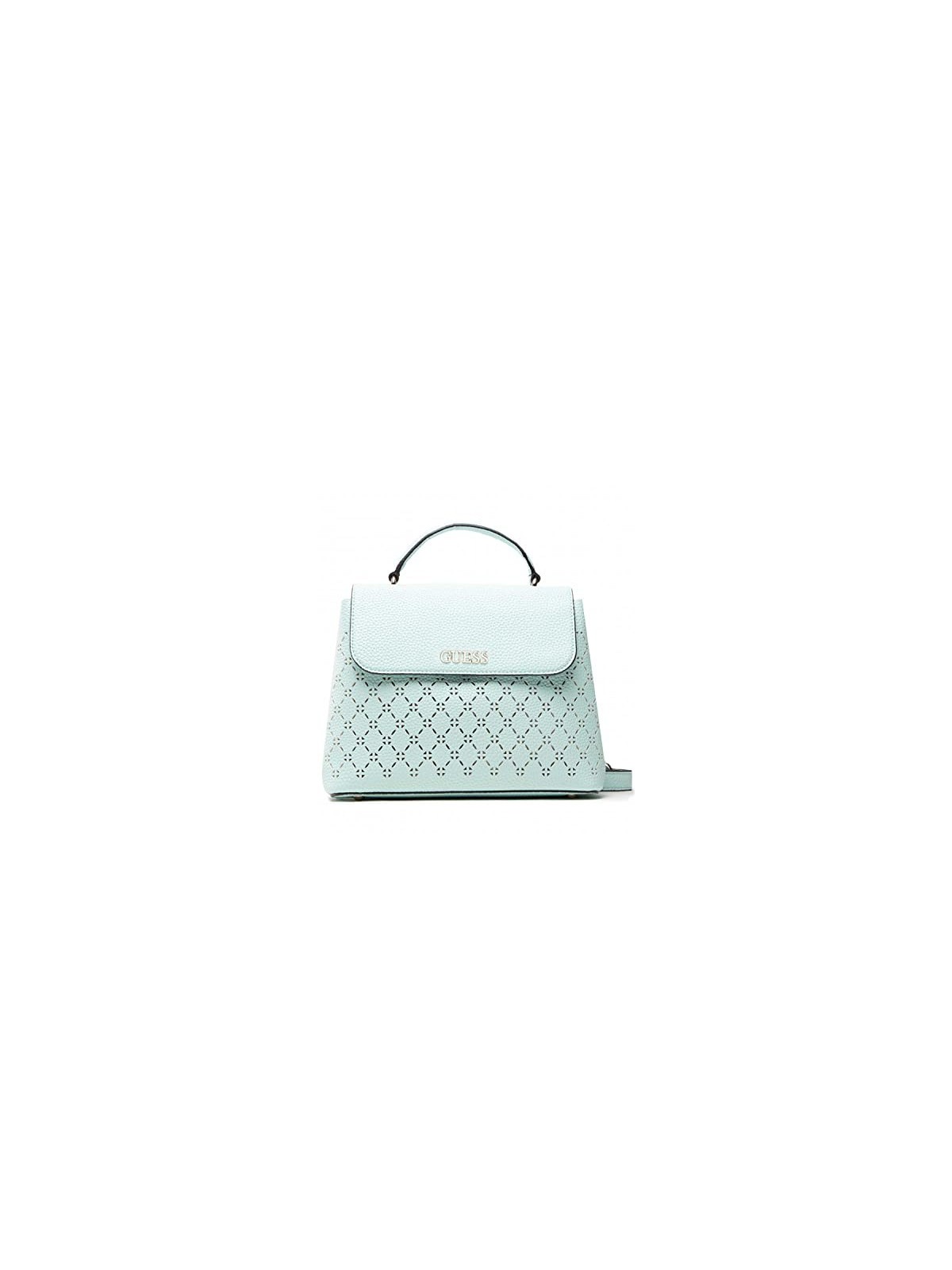Guess Amara Borsa a Tracolla in Poliuretano con Logo 4G Verde Oliva HWSG8493100 34 x 29 x 11 cm donna