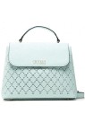 Guess Amara Borsa a Tracolla in Poliuretano con Logo 4G Verde Oliva HWSG8493100 34 x 29 x 11 cm donna