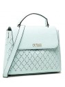 Guess Amara Borsa a Tracolla in Poliuretano con Logo 4G Verde Oliva HWSG8493100 34 x 29 x 11 cm donna