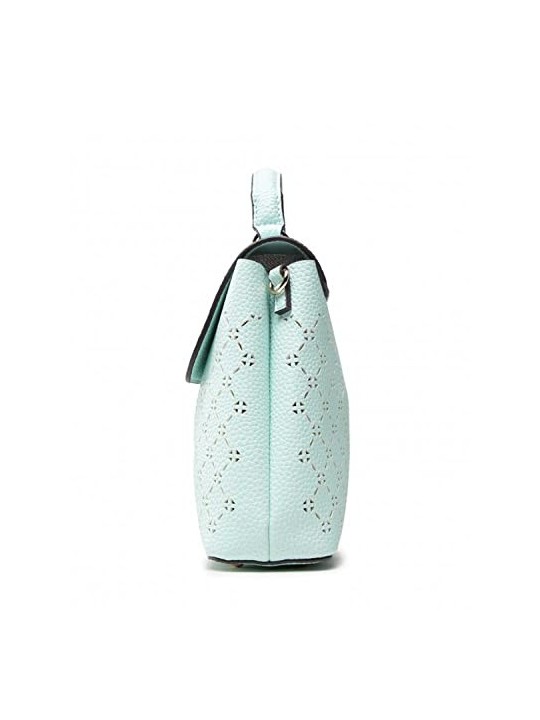 Guess Amara Borsa a Tracolla in Poliuretano con Logo 4G Verde Oliva HWSG8493100 34 x 29 x 11 cm donna