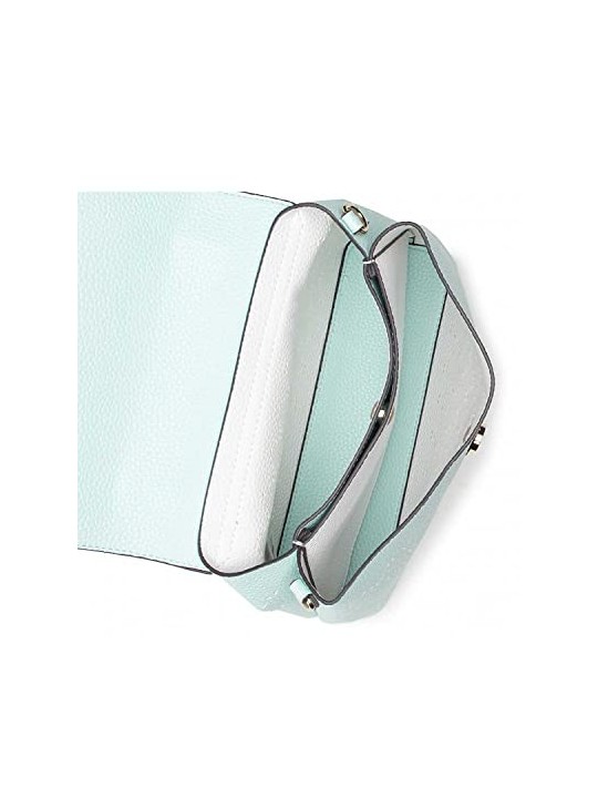 Guess Amara Borsa a Tracolla in Poliuretano con Logo 4G Verde Oliva HWSG8493100 34 x 29 x 11 cm donna